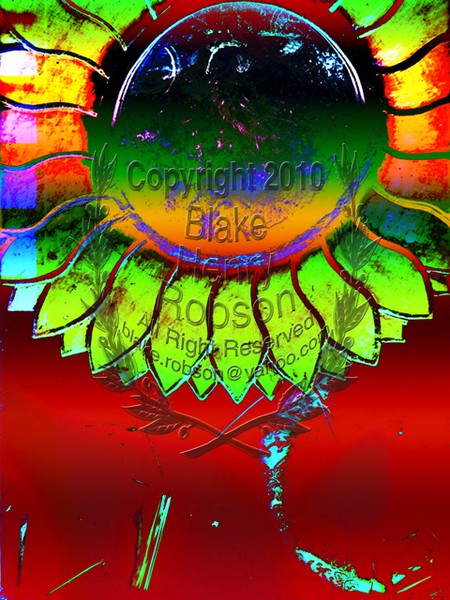 Wood Sunflower Color Digital Artwork