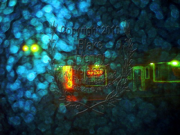 Tatoo Edit Abstract, City Streets & Lights.