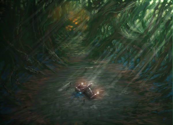 the landing