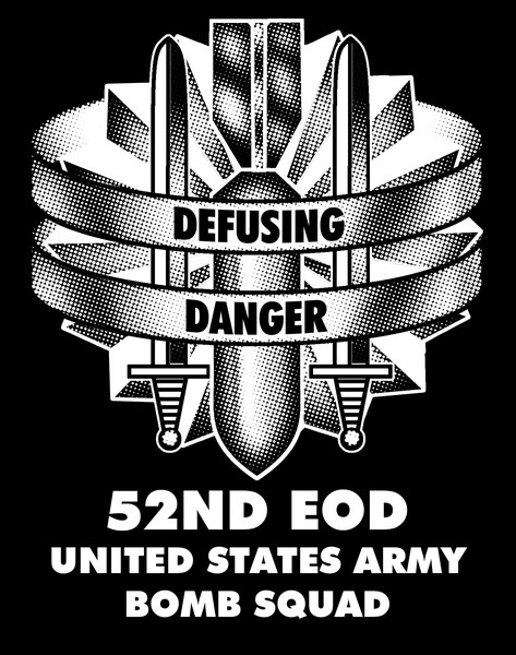 shirt emblem 52nd EOD bomb squad