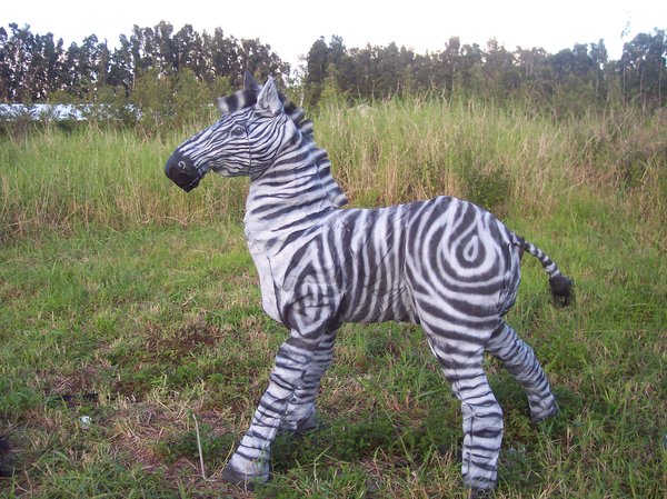 zebra lawn ornament