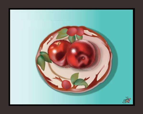 Grandma's Plate of Apples