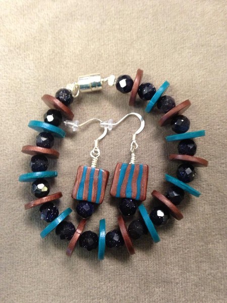 Bronze & Teal Chip Set