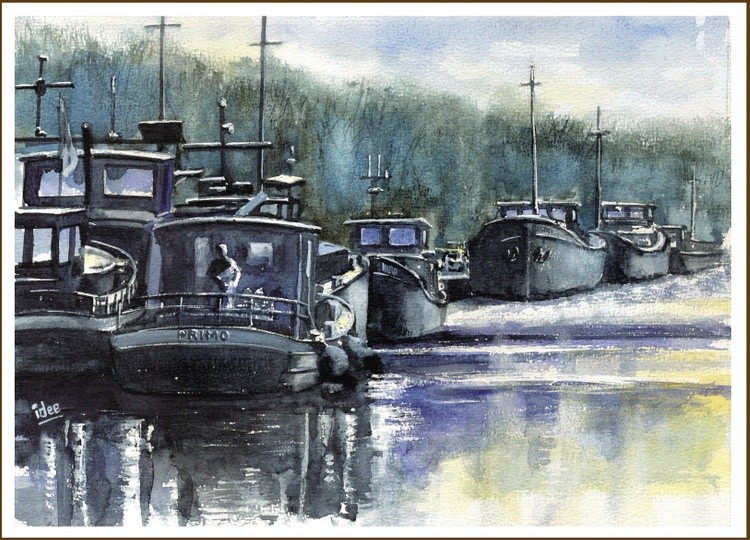 Early morning on the canal