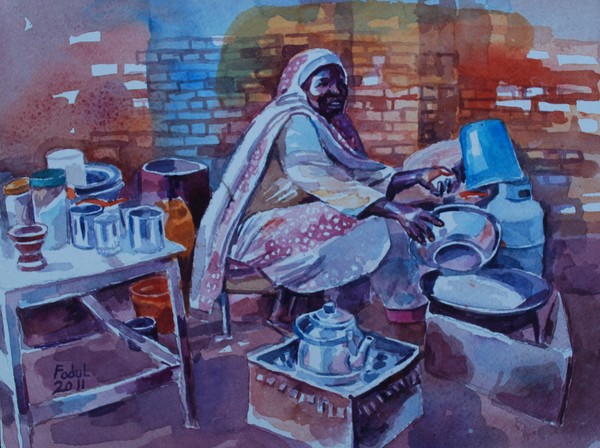 Woman tea
