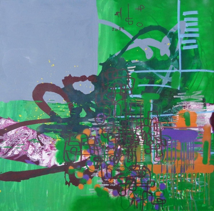 (sans titre) 2022 (#5272) 100 x 100 cm 