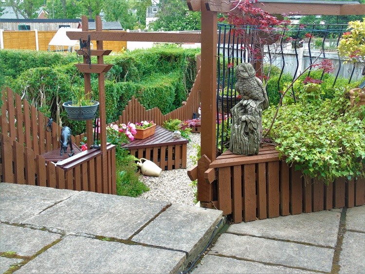 Sunken back garden