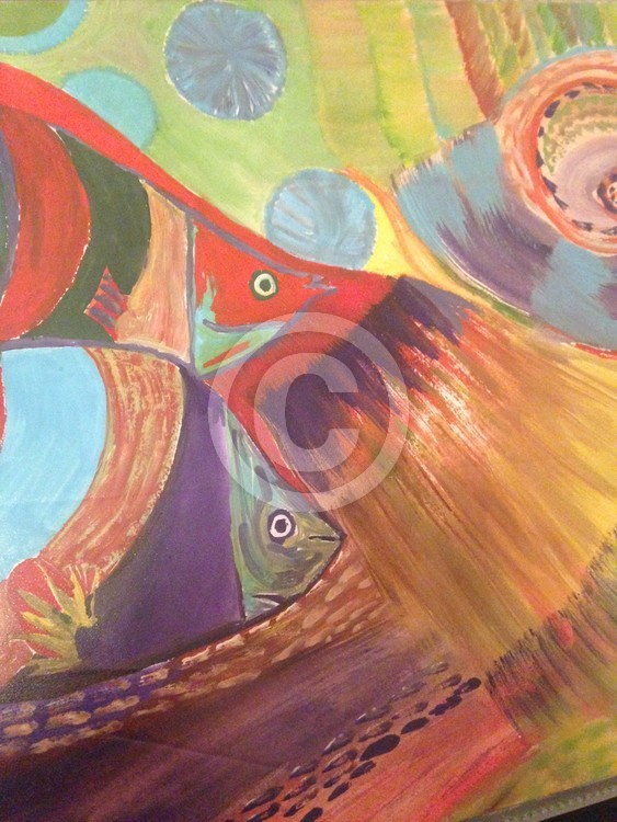 Tropical fish in crazy currents