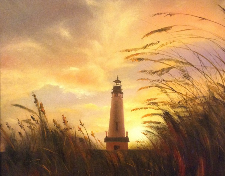 the lighthouse's light outside