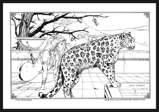 Warrior with Snow Leopard