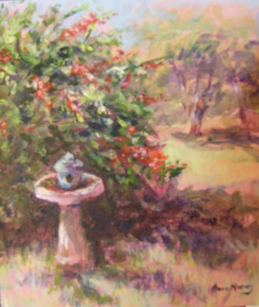 Birdbath At Michael's
