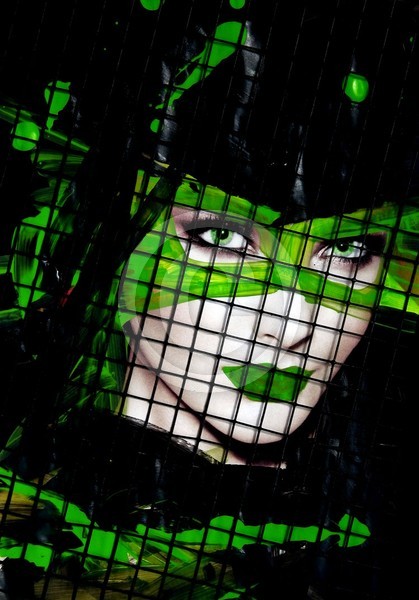 Lime green girl