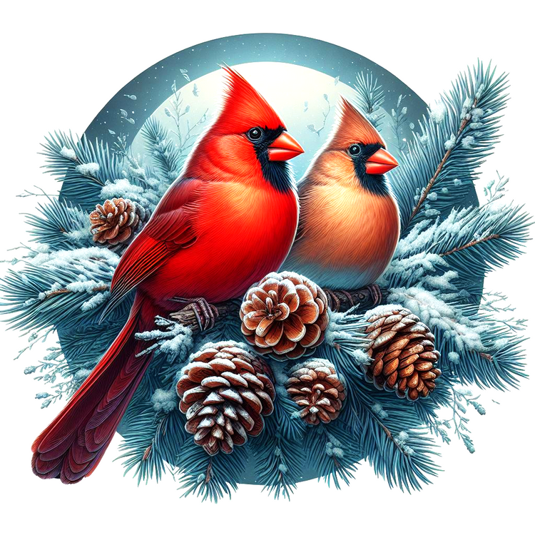 Winter Cardinals