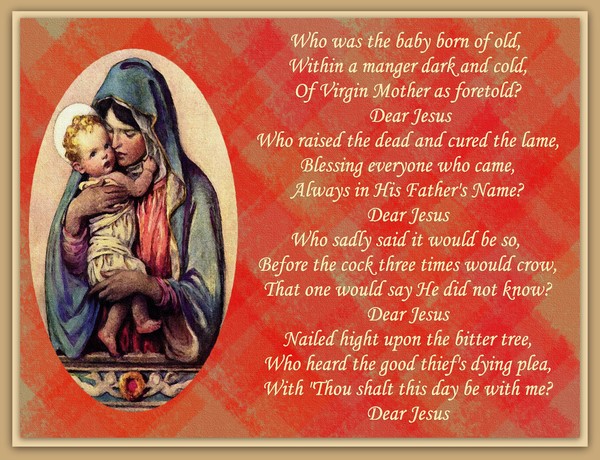 Dear Jesus....