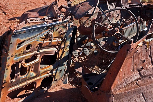 Interior of Abandoned Automobile
