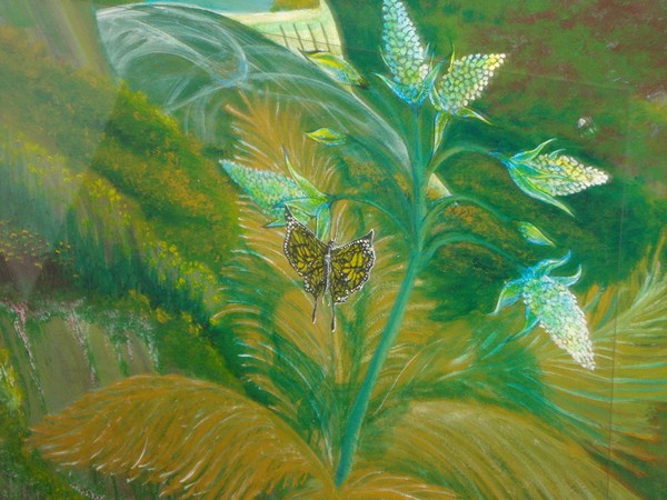 Butterfly Detail: NWP Church Wall Mural