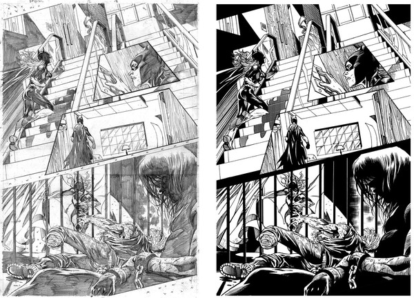 Batgirl Inking
