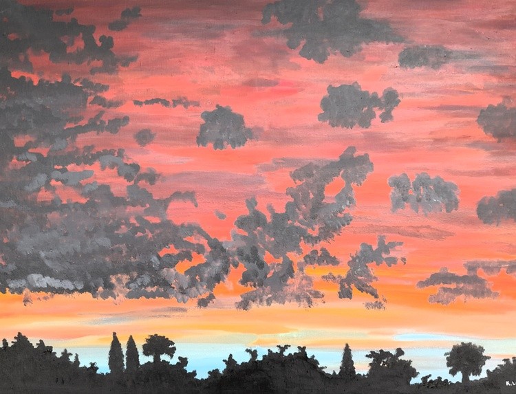 Sunset.