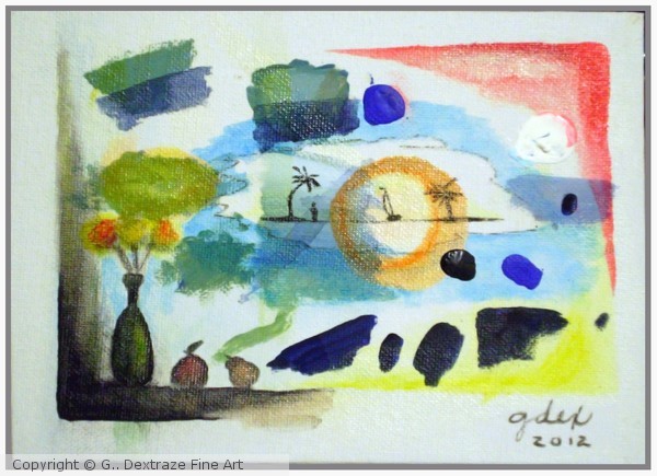 painting on my canvas palette 27/09/2012