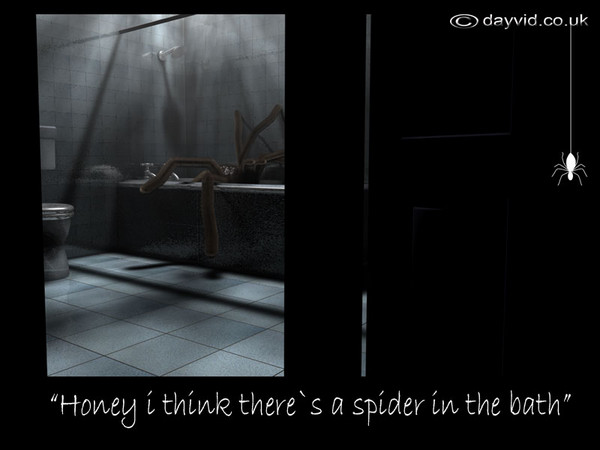 Honey i think theres a spider in the bath