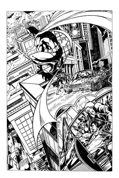 batman pencil art