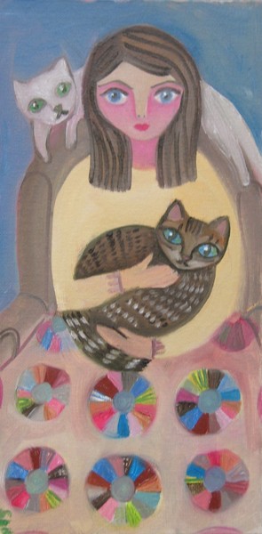 A Girl, A Quilt & Two Cats