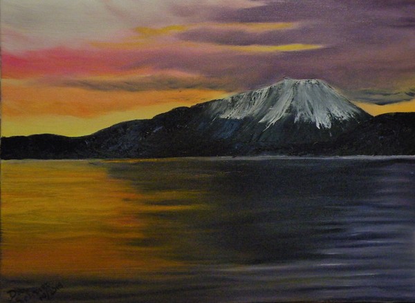 Sunset Over Mt Fuji