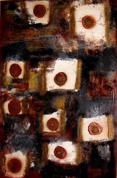Concealment-Original ABSTRACT Mixed Media Painting