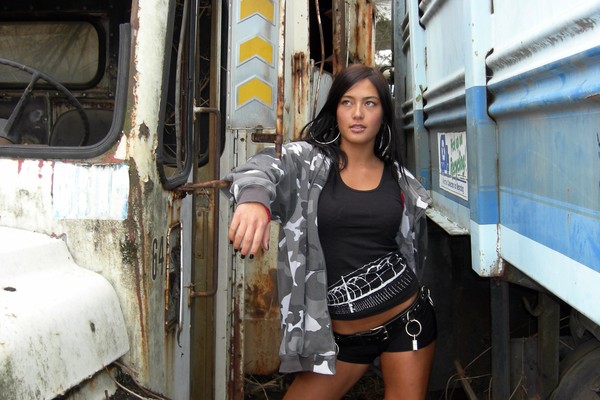 Erin wearing Tshirt by Clone