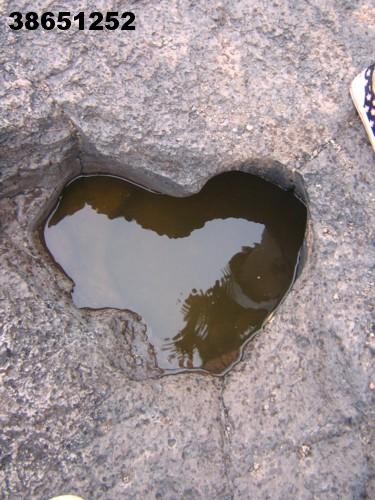 heart shaped hole