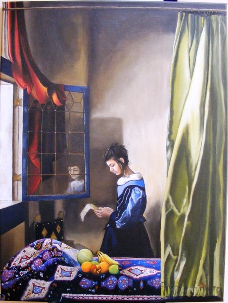 Girl Reading a Letter By An Open Window 2009