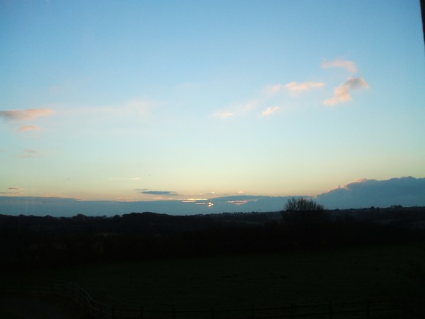 Sun set from the office