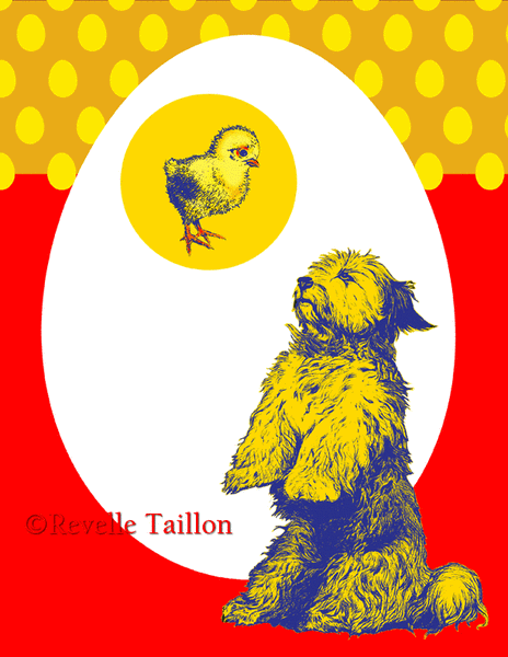Dog and chick