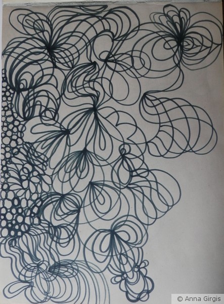 unfinished 1st layer drawing