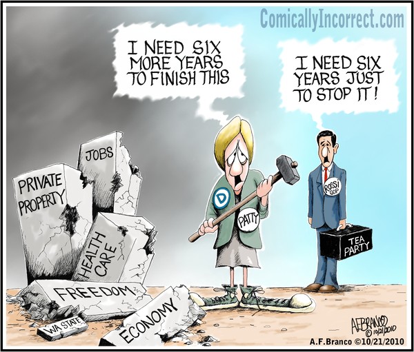Washington State U.S.Senate Race (Cartoon)