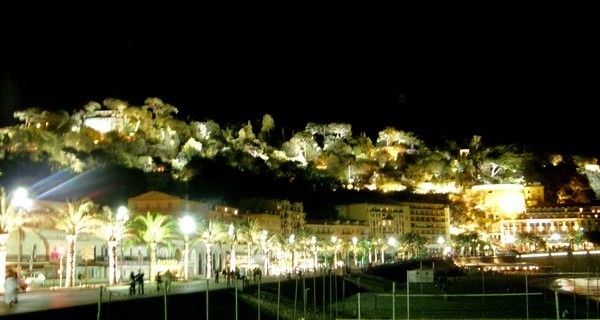 Nice,France landscape at night