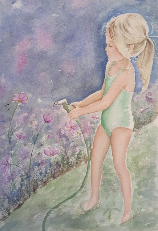 Watering Cosmos