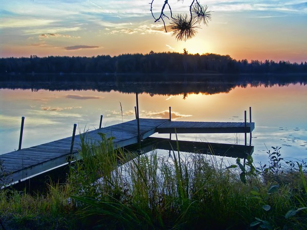 Dawn Breaking at the Lake