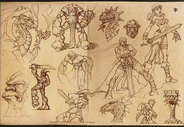 Fantasy sketch compilation