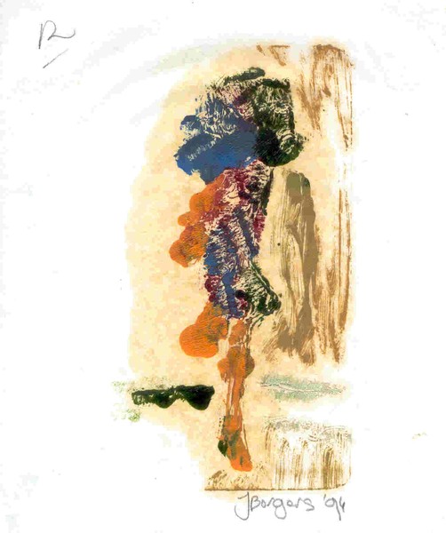 L' Homme en Jaune 12, Lithographie, 1994