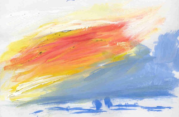 Orange and Blue Sunset