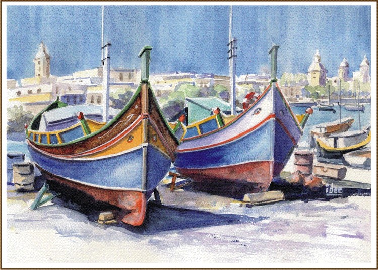 Maltese fishingboats
