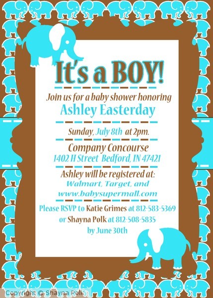 Baby Shower Invite Example