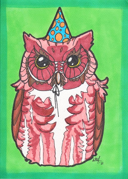 Angry Birthday Owl