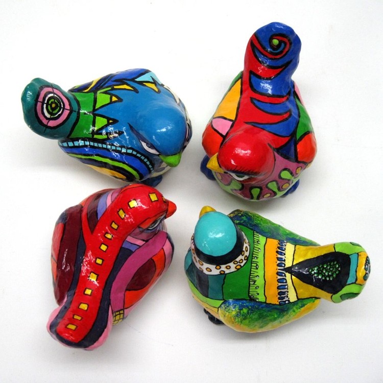 Birdies: garden sculptures