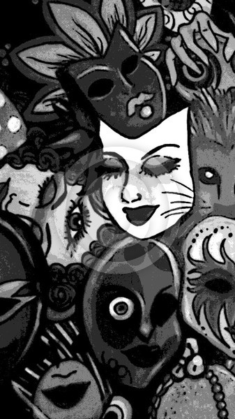 Masks. In Black and White.