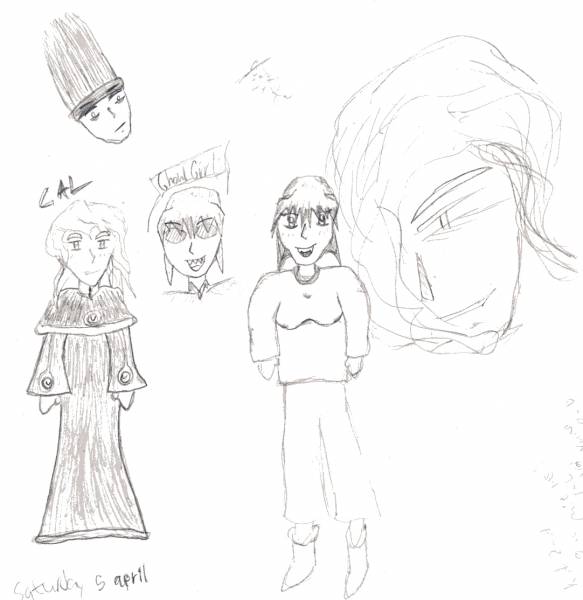 Some anime doddles