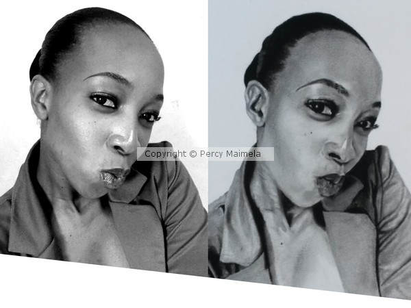 portrait of Mrs Lerato Silwane by Percy Maimela