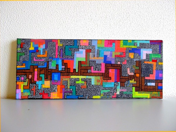 Original artwork - detailed and colorful 'Lego' 