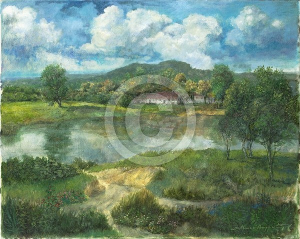 Streamlet 50x40 oil on canvas